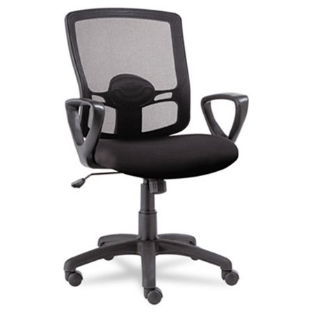 FINE-LINE Etros Series Mesh Mid-Back Swivel/Tilt Chair- Black FI2524108